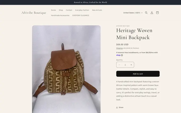 Heritage Woven Mini Backpack – Afrivibe Boutique — Afrivibe Boutique