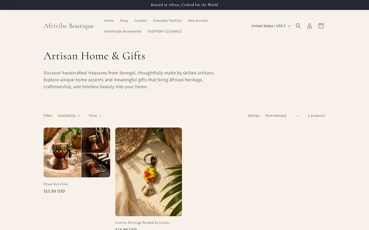 Artisan Home & Gifts – Afrivibe Boutique — Afrivibe Boutique