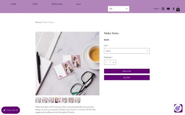 Make Notes | Misscherellecakes — Te'z Boutique