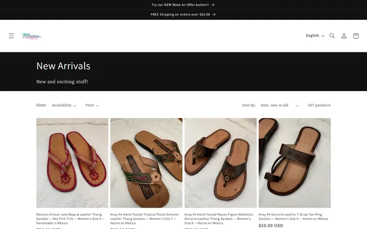 /collections/new-arrivals — Mirame Boutique Room