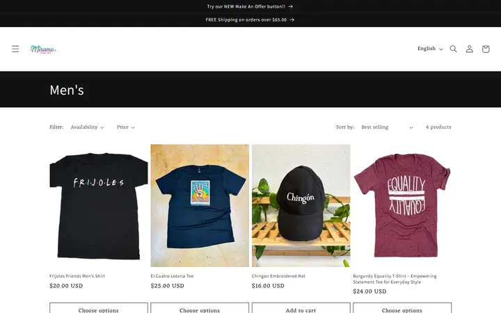 /collections/mens-1 — Mirame Boutique Room