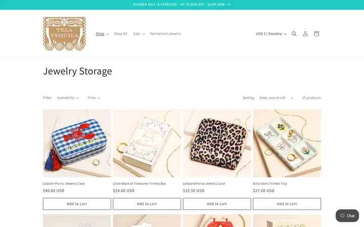 /collections/jewelry-storage — Tela Tequila