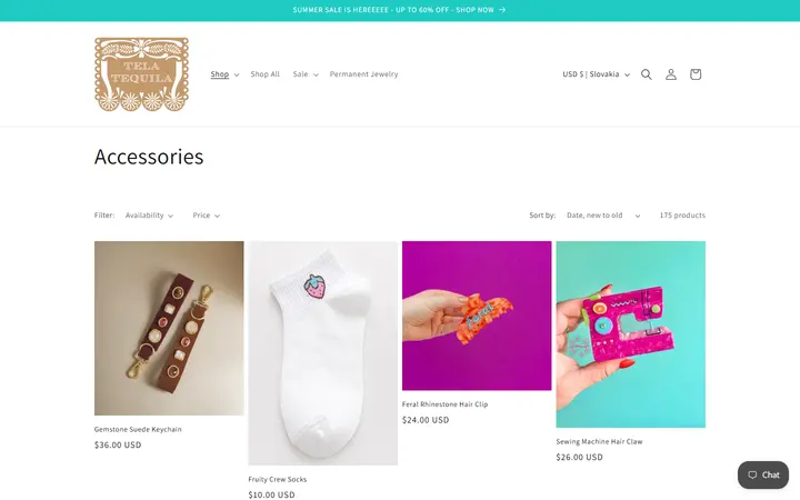 /collections/accessories — Tela Tequila