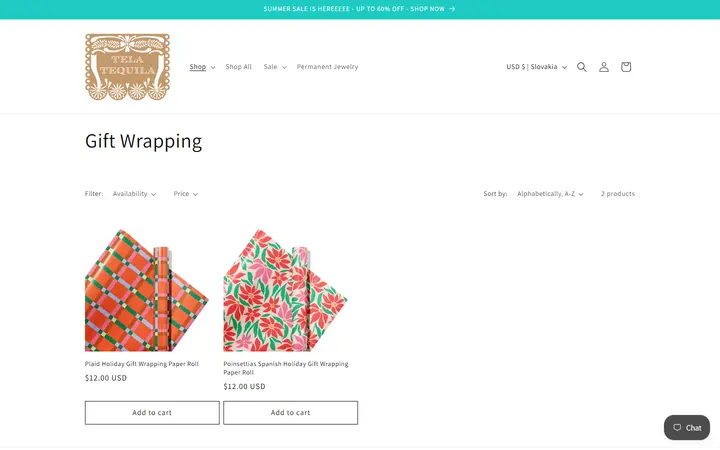 /collections/gift-wrapping — Tela Tequila