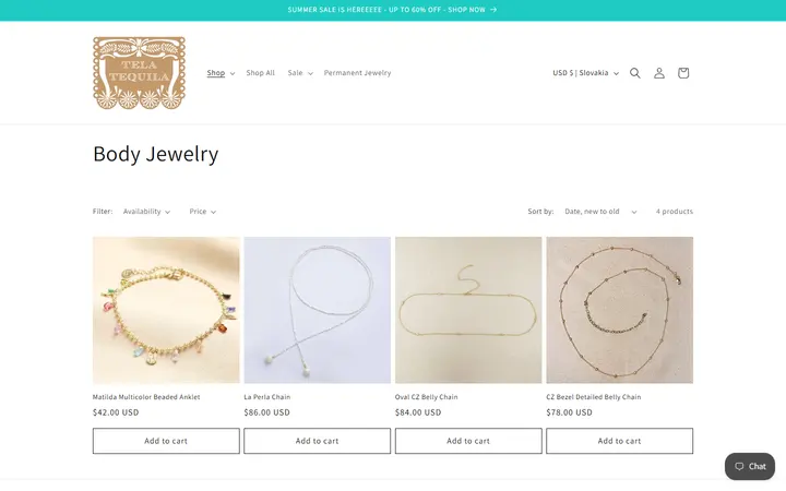 /collections/body-jewelry — Tela Tequila