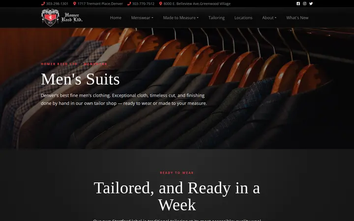 /menssuitsdenver — Homer Reed Ltd.
