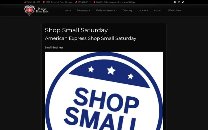 /blog/17963/Shop-Small-Saturday — Homer Reed Ltd.