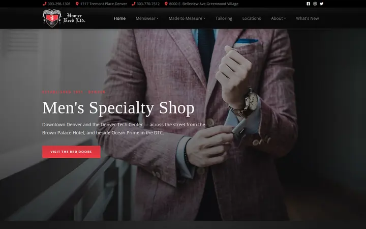 Website of Homer Reed Ltd.