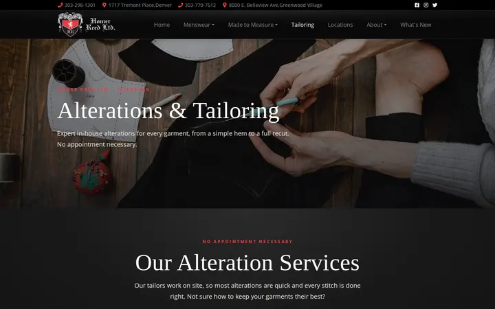 /Tailoring- — Homer Reed Ltd.