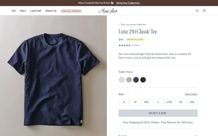 /collections/the-luxe-jersey-collection/products/luxe-250-classic-tee-2 — Marine Layer