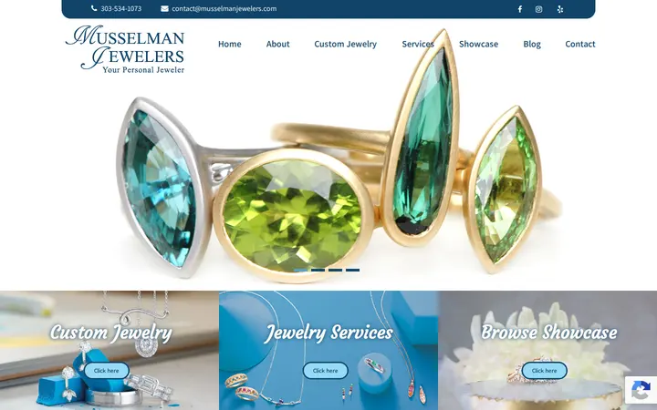 Website of Musselman Jewelers