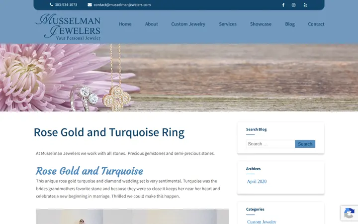 /rose-gold-turquoise-ring — Musselman Jewelers