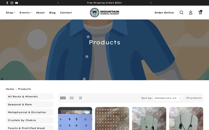 /collections/all — Mountain Mineral Market