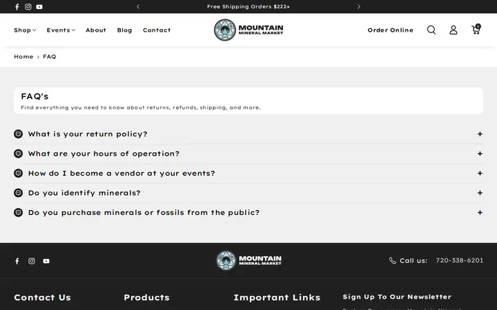 /pages/faq — Mountain Mineral Market