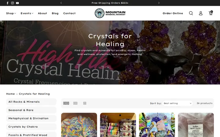 /collections/crystals-by-healing-intention — Mountain Mineral Market