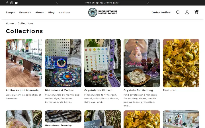 /collections — Mountain Mineral Market