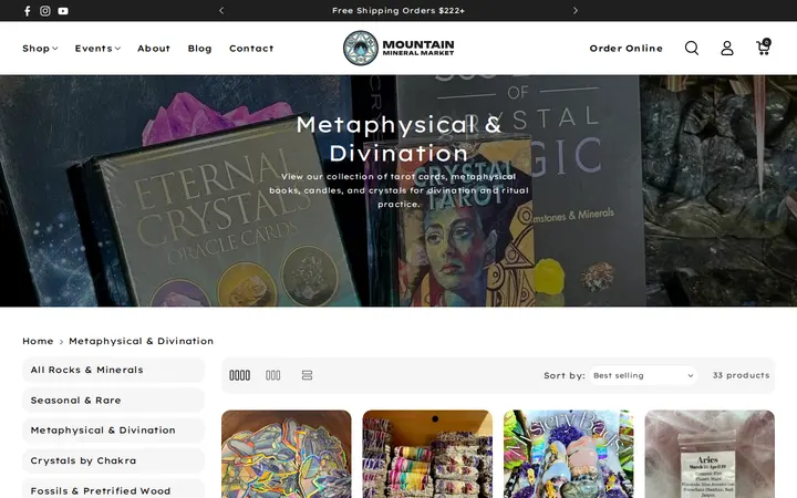 /collections/metaphysical-divination — Mountain Mineral Market