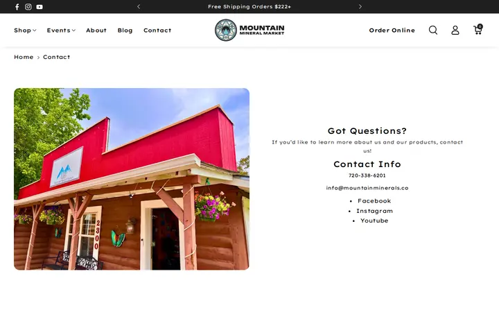 /pages/contact — Mountain Mineral Market
