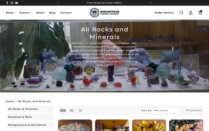 /collections/all-products — Mountain Mineral Market
