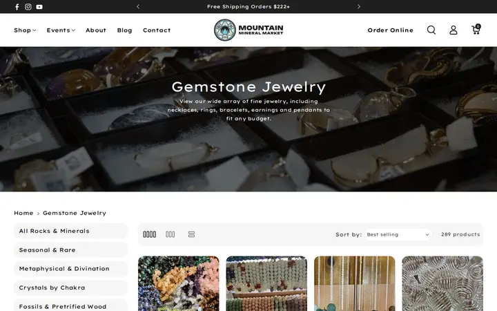 /collections/gemstone-jewelry — Mountain Mineral Market