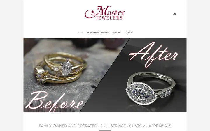 Website of Master Jewelers