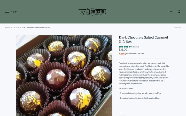 /collections/gift-sets/products/dark-chocolate-salted-caramel-gift-box-12-pieces-hand-painted — M2 Confections