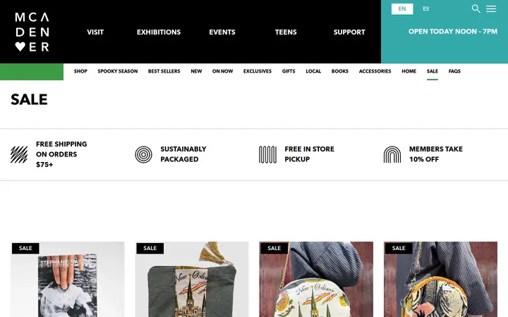/shop/collection/sale — MCA Shop
