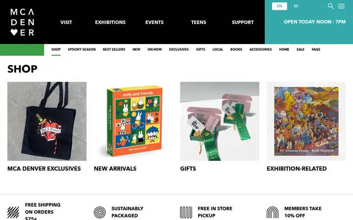 /shop — MCA Shop