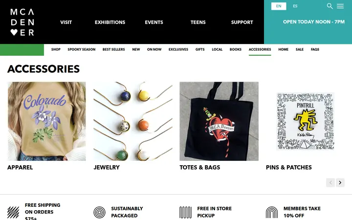 /shop/collection/accessories — MCA Shop