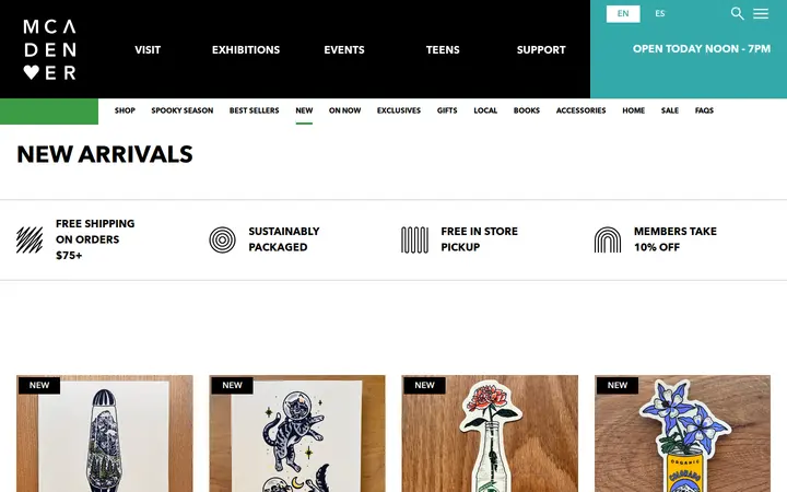 /shop/collection/new-arrivals — MCA Shop