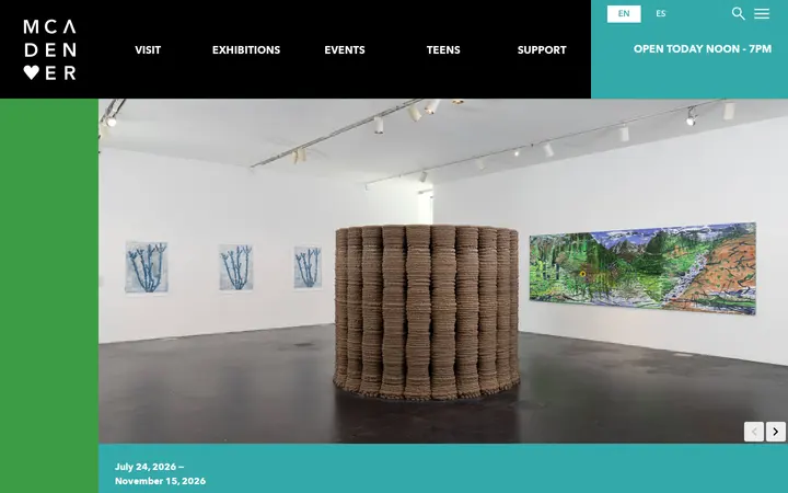 Website of MCA Shop
