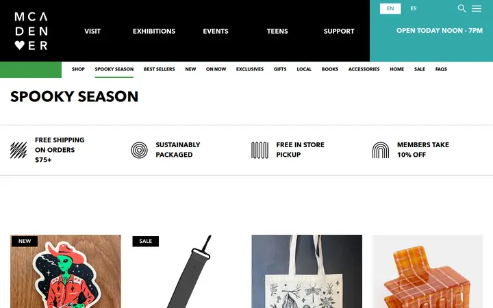 /shop/collection/spooky-season-1 — MCA Shop