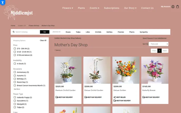 /golden-florist-flower-delivery/specials/mother-s-day-shop — Middlemist