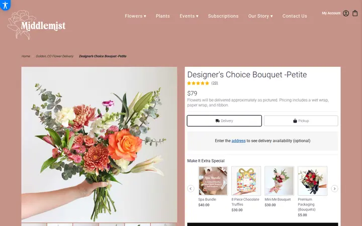 /golden-middlemist/designer-s-choice-bouquet-petite.html — Middlemist