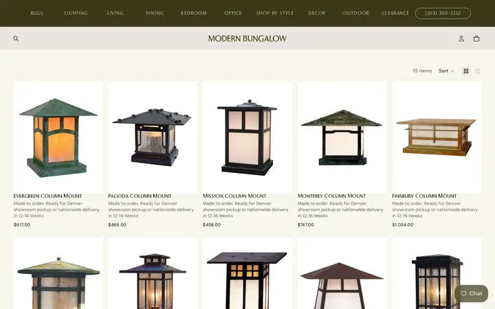 /collections/column-mount — Modern Bungalow Furniture And Design
