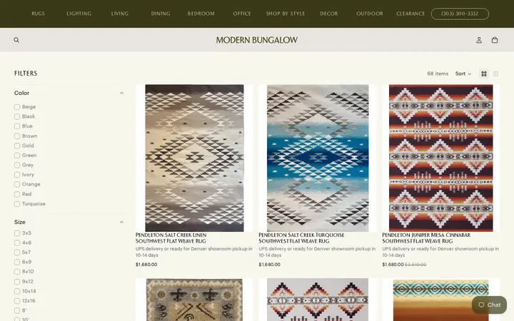 /collections/pendleton-and-southwest-hand-knotted-wool-rugs — Modern Bungalow Furniture And Design