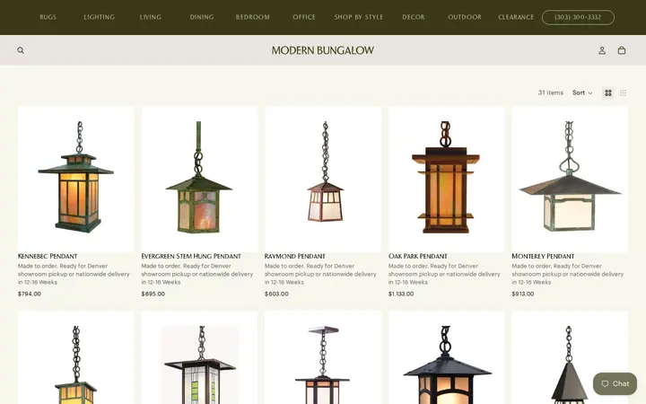 /collections/outdoor-pendant-lighting — Modern Bungalow Furniture And Design