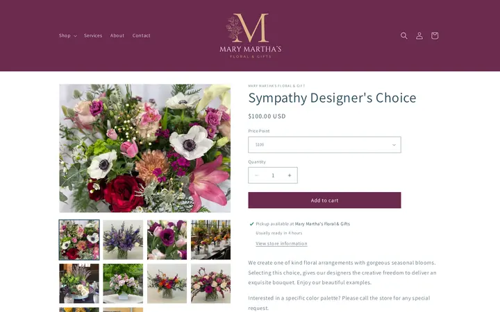 /products/designers-choice-sympathy — Mary Martha's Floral & Gifts