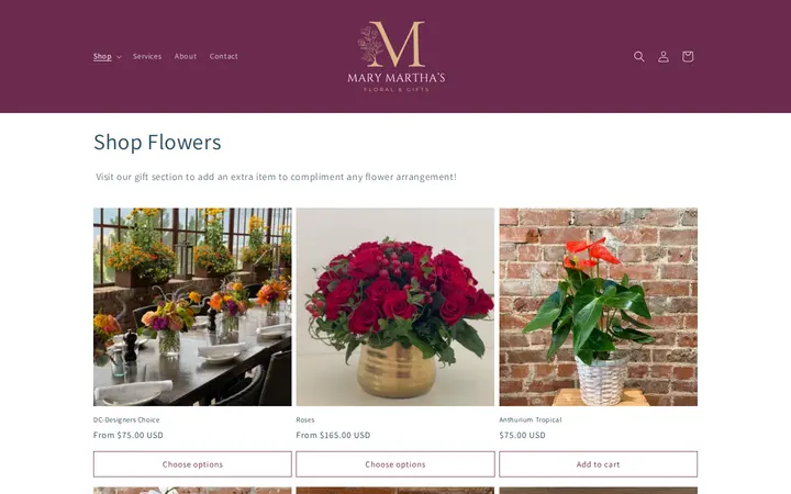 /collections/shop-flowers — Mary Martha's Floral & Gifts