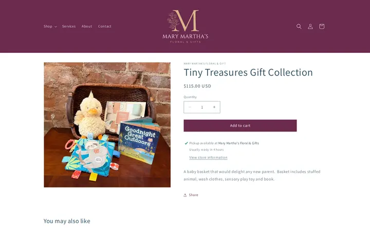 /products/tiny-treasures-gift-collection — Mary Martha's Floral & Gifts