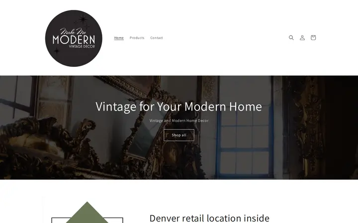 Website of Make Me Modern Decor