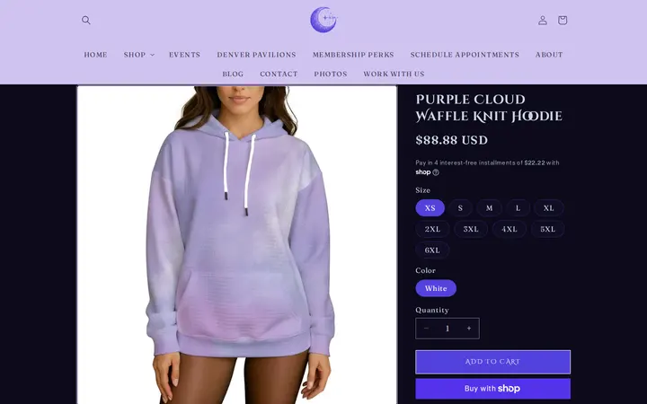 /products/purple-cloud-waffle-knit-hoodie — Moonlight Assembly