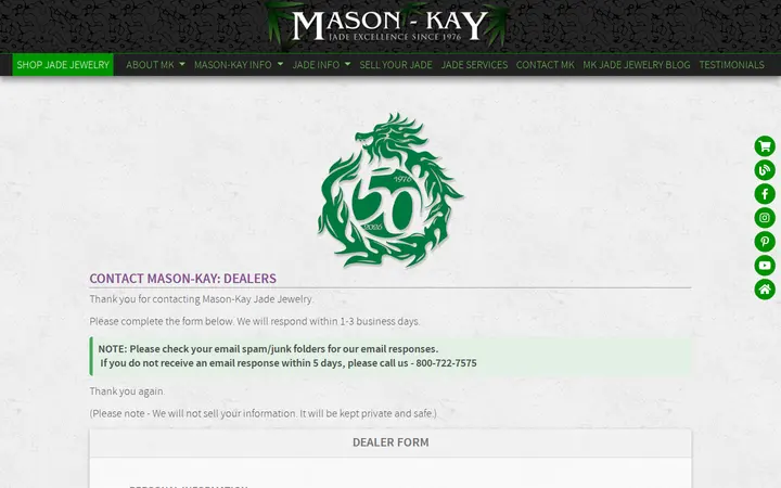 /contact/dealers — Mason-Kay Jade - By Appointment Only