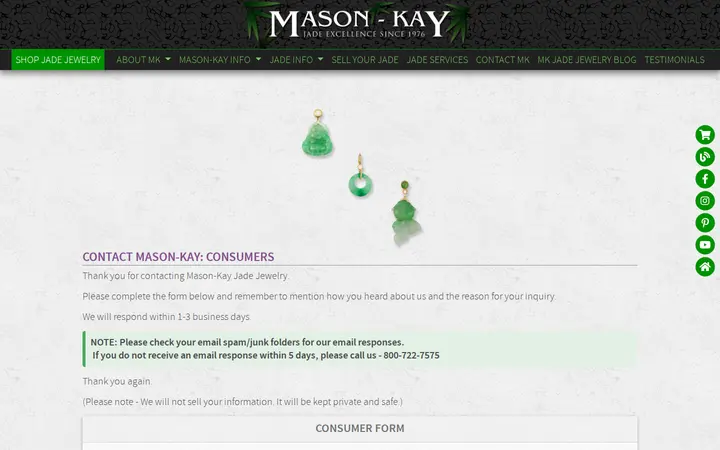 /contact/consumers — Mason-Kay Jade - By Appointment Only