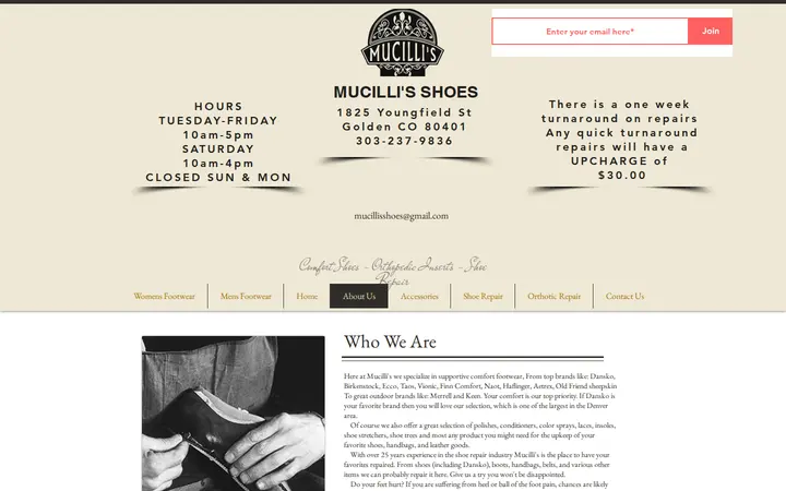 /about-us — Mucilli's Shoes and Repair