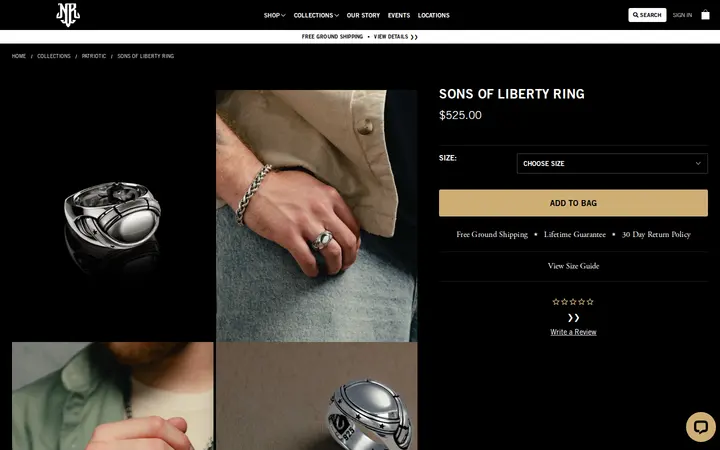 /shop/rings/sons-of-liberty-ring — NightRider Jewelry