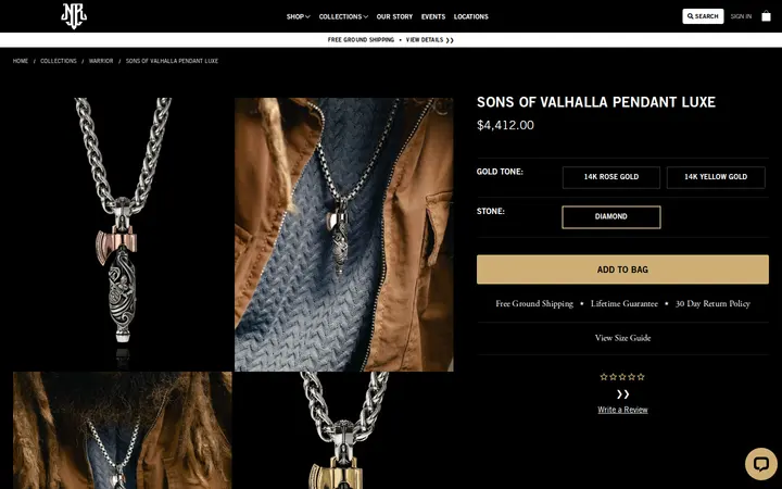 /shop/luxe/sons-of-valhalla-pendant-luxe-edition — NightRider Jewelry