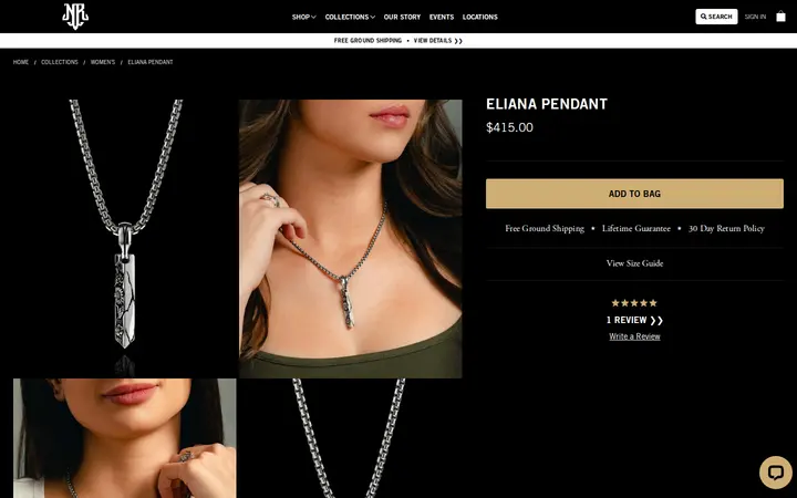 /shop/pendants/eliana-pendant — NightRider Jewelry