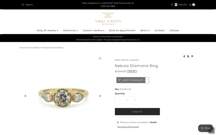 /collections/auric-collection/products/nebula-diamond-ring — Nikki Nation Jewelry - Engagement / Wedding / Custom Jewelry