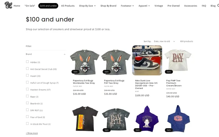 /collections/100-and-under — Notorious Lifestyle